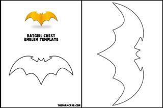 Template for Batgirl Chest Emblem – The Foam Cave